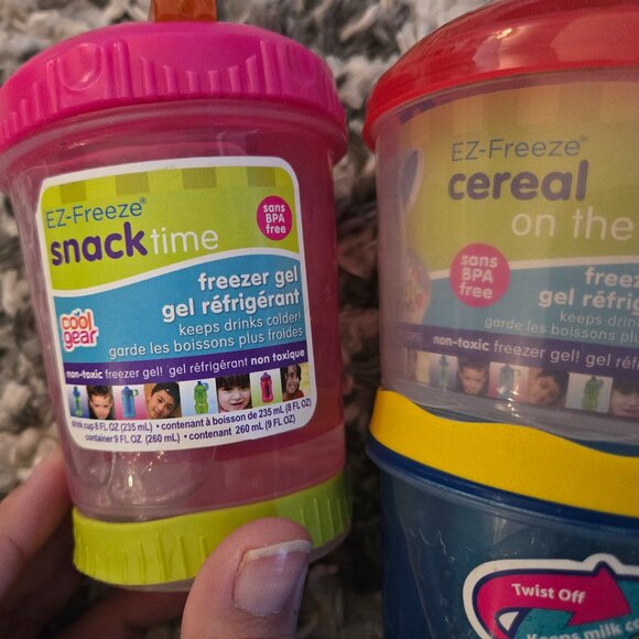 🍎 BRAND NEW Cool Gear EZ-Freeze Lunch/Snack Set (3 PCS) - Picture 2 of 5